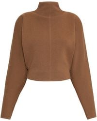 Max Mara - Virgin Wool-Cashmere High-Neck Sweater - Lyst