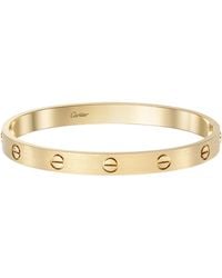 Cartier - Brushed Yellow Gold Love Bracelet - Lyst