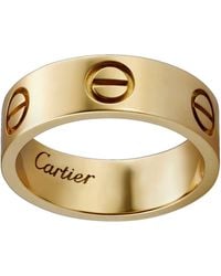 Cartier - Yellow Gold Love Ring - Lyst