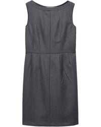 Prada - Wool Sleeveless Mini Dress - Lyst