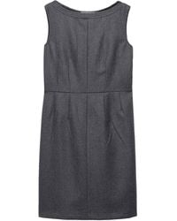 Prada - Wool Sleeveless Mini Dress - Lyst