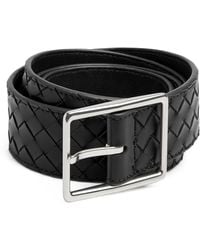 Bottega Veneta - Leather Intrecciato Piccolo Belt - Lyst