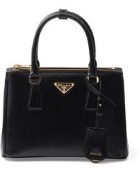 Prada - Small Leather Galleria Saffiano Top-handle Bag - Lyst
