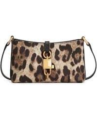 Dolce & Gabbana - Leopard-Print Lock Shoulder Bag - Lyst