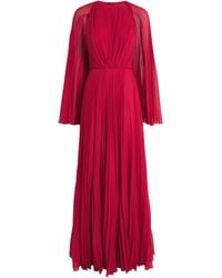 Giambattista Valli - Silk-Georgette Pleated Gown - Lyst