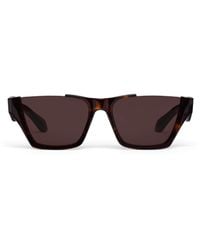 Alaïa - Acetate Tortoiseshell Square Sunglasses - Lyst