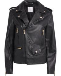 Eleventy - Biker Leather Jacket - Lyst