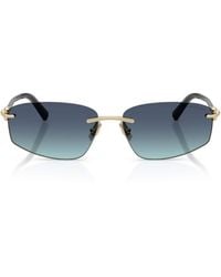 Tiffany & Co. - Metal Irregular Sunglasses - Lyst