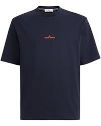 Stone Island - Organic Cotton Logo T-Shirt - Lyst