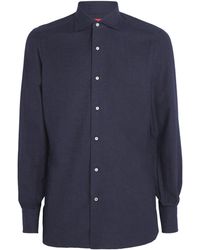 Isaia - Cotton-Cashmere Jersey Shirt - Lyst