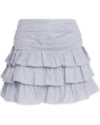Sandro - Cotton Stripe Mini Skirt - Lyst