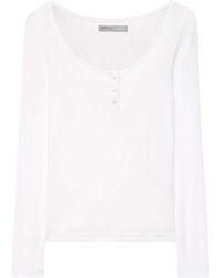 AllSaints - Jules Henley Long-Sleeve T-Shirt - Lyst