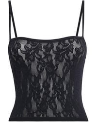 Skims - Lace Cropped Cami Top - Lyst