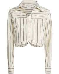Claudie Pierlot - Cotton Poplin Stripe Shirt - Lyst