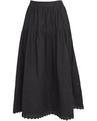 Doen - Tiered Sebastiane Midi Skirt - Lyst