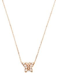 Suzanne Kalan - And Diamond Princess Mini Butterfly Necklace - Lyst