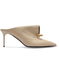 Balmain - Pierced Heeled Mules 75 - Lyst