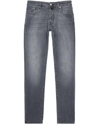 Jacob Cohen - Ostrich Leather-Patch Bard Slim Jeans - Lyst