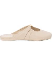 Loewe - Leather Pebble Mules - Lyst