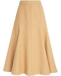 Emilia Wickstead - Pleated Blisse Midi Skirt - Lyst