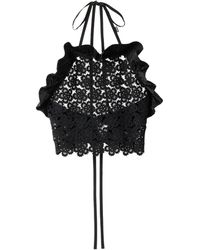 Miu Miu - Cotton Macramé Pinafore Top - Lyst