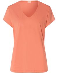 Hanro - Organic Cotton V-Neck T-Shirt - Lyst