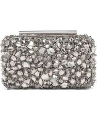 McQueen - Leather T-Bar Box Clutch Bag - Lyst