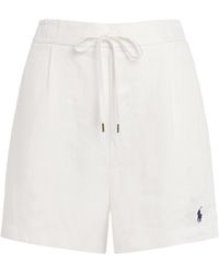 Polo Ralph Lauren - Linen Drawstring Shorts - Lyst