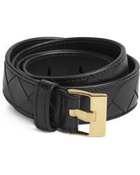 Bottega Veneta - Leather Intreccio Watch Belt - Lyst