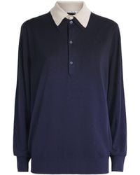 Acne Studios - Silk-Wool-Cashmere Layered Polo Sweater - Lyst