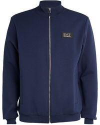 EA7 - Zip-up Sweatshirt - Lyst