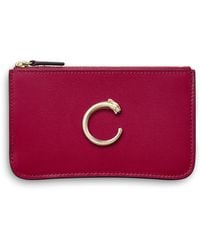 Cartier - Leather Panthère De Zipped Card Holder - Lyst