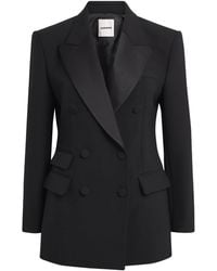 Sandro - Satin-Collar Blazer - Lyst