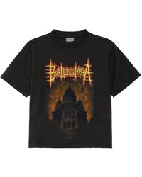 Balenciaga - Cotton Sacré Cœur T-Shirt - Lyst