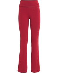 Skims - Cotton-Blend Jersey Foldover Trousers - Lyst