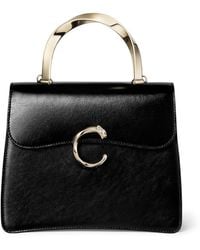 Cartier - Mini Leather Panthère De Top-Handle Bag - Lyst