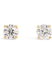 Harrods - And Diamond Stud Earrings - Lyst