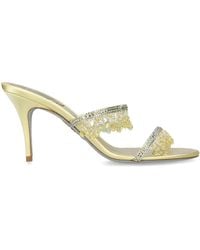 Rene Caovilla - Satin Chandelier Heeled Mules 80 - Lyst