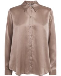 L'Agence - Silk Tyler Blouse - Lyst