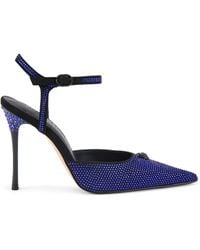 Kurt Geiger - Embellished Ankle Strap Heels 105 - Lyst