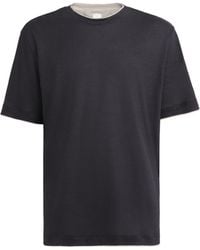 Eleventy - Linen Layered T-Shirt - Lyst
