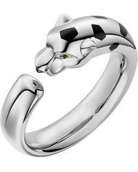 Cartier - Tsavorite And Onyx Panthère De Ring - Lyst