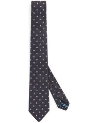 Paul Smith - Silk-Linen Embroidered Paisley Tie - Lyst