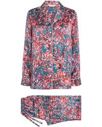 Derek Rose - Silk Floral Long Pyjama Set - Lyst