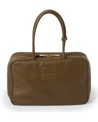 Miu Miu - Leather Beau Shoulder Bag - Lyst