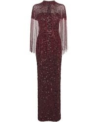 Jenny Packham - Embellished Sirocco Gown And Cape - Lyst