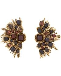 Saint Laurent - Sunrise Clip-On Earrings - Lyst