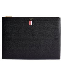 Thom Browne - Medium Leather Pouch - Lyst