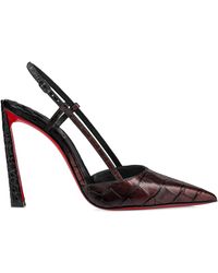 Christian Louboutin - Condoroline Leather Slingback Pumps 100 - Lyst