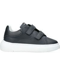 Giorgio Armani - Leather Velcro Sneakers - Lyst